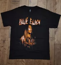 2020 Billie Eilish Large Print Cotton T-Shirt Size (M)