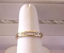 14K PRINCESS DIAMOND BAND ESTATE CLEARANCE SALE BUY NOW BUY IT NOW MAKE OFFER