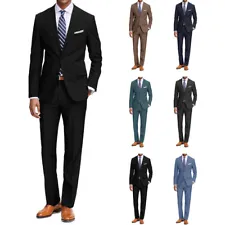 Men's Two Piece Classic Regular Fit Suits