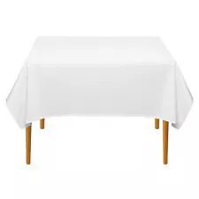 Square Wedding Banquet Polyester Fabric Tablecloth (Many Colors)