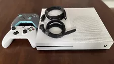 Microsoft Xbox One S 1TB - White (Cords and Two Controllers Included)