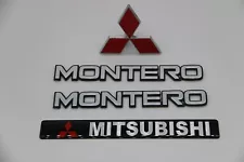 Fits Mitsubishi Montero 1982 to 1990 Emblem Logo Badge Set (4 Piece)