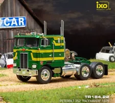 IXO 1/43 1979 Peterbilt 352 Pacemaker Cab Over COE 70s Green Semi Truck Diecast