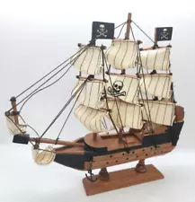 Vintage Wooden Pirate Ship Boat Decorative Display