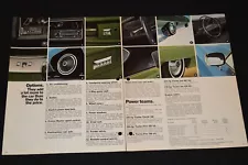 1972 CHEVY CAPRICE EXTRA OPTIONS ORIGINAL DEALER SALES BINDER INSERT PRINT AD 72 (For: Chevrolet Caprice)