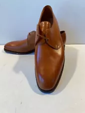 Ralph Lauren Crockett & Jones Blucher derby brown gold Shoes 10.5 D New in box