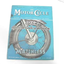 VINTAGE SEPTEMBER 1953 THE MOTOR CYCLE MAGAZINE MATCHLESS CLUBMAN MOTORCYCLES