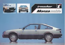 Irmscher Opel Monza noble brochure 1981 9/81 D brochure prospectus Broszura