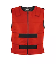 Men Bullet Proof style Leather Motorcycle Vest for bikers Tactical waistcoat S1