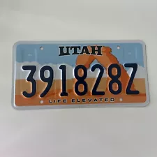 Utah License Plate For Art Project Or Mancave Decoration