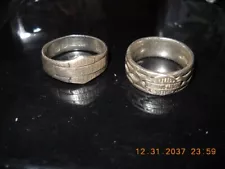 Old School Harley 925 sterling rings Mens 11 and 12