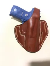 Leather PANCAKE Holster - RUGER P85 / P89 / SR9 / SR40 (# 8089 BRN)