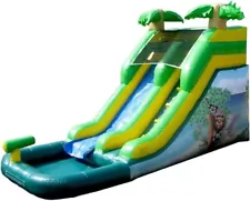 JumpOrange 12’ Safari Commercial Grade Water Slide with Pool and Blower