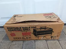 NEW Weber Portable Table Top Charcoal Grill 121001 Black 1980s Vintage Rare