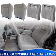 For 1994-1996 Chevy Impala SS Driver & Passenger Leather SEAT Cover Med Gray 143