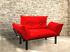 Homedora HD-ON10EV-ADA-RED-2 Ada Loveseat Sofa, Red