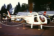 HUGHES 369HS Helicopter (G-AXEJ) - Vintage 35mm SLIDE (c1970)