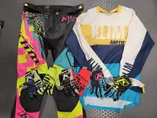 Klim gear package - size 36 pants, large jersey, 3 pairs large gloves