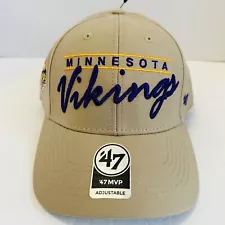 Minnesota Vikings '47 Atwood MVP Adjustable Hat Cap Khaki Beige NFL Football