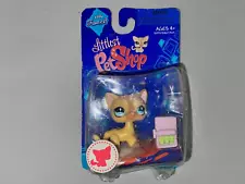 Littlest Pet Shop cat 886 / orange shorthair cat with can of food