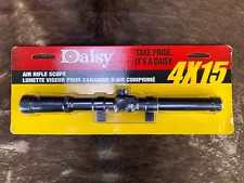 Daisy 4x15 Air Rifle Target Scope 20mm Adjustable Windage & Elevation, Sealed