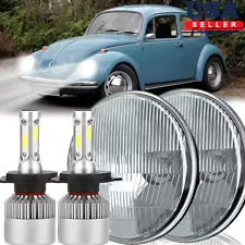 7" inch Round LED Projector Hi/Lo Beam Headlights Kit For 1950-1979 Beetle