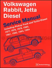 VW Rabbit Jetta Pickup DIESEL Shop Manual 1977-1984 1983 1982 1981 Volkswagen (For: 1981 Volkswagen Rabbit)