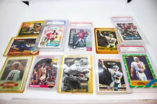 VINTAGE FOOTBALL BASKETBALL RACE CARD STARS ROOKIES HOF LOT #2