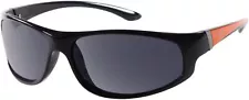 Harley-Davidson Men's Bar & Shield Sunglasses, Blk & Org Frame w/ Smoke Lenses