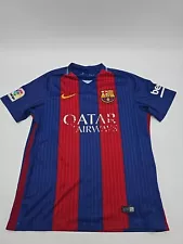 BARCELONA 2016 2017 HOME SHIRT JERSEY NIKE Medium MEN #11 NEYMAR..#10737