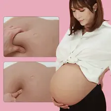 Ami realistic Pregnant Belly Silicone Fake Belly for Cosplay Transgender cross