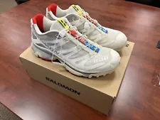 Salomon Men’s XT 4 OG Shoes Size 10 Used Vanilla Ice/Fiery Red/White