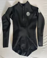 RIP CURL G-Bomb 1mm Women’s Size 8 Springsuit Black Long Sleeve Wetsuit Shorty