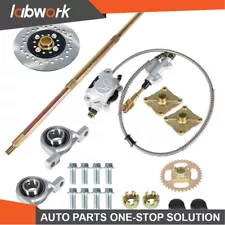 Labwork Rear Axle Kit+Brake Assembly+Sprocket Hub For Go Kart ATV Drift Trike