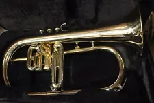 BEST GIFT FOR SON BRASS FINISH Bb FLUGEL-HORN BEST QUAILTY INSTRUMENT SALE ON,,