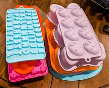 Silicone Soap Molds Lot of Ten, Soap Making, Crafting Molds