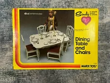 1978 Marx Sindy Dining Table and Chairs #1235 MIB