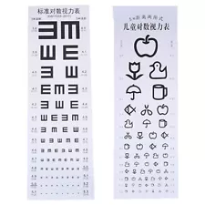 Wallmounted Waterproof Eye Chart Testing Cahrt Visual Testing Chart for Hospi:yq