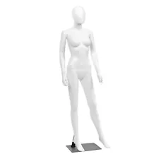 Costway 5.8 FT Female Mannequin Egghead Plastic Full Body Dress Form Display