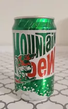 1995 Mountain Dew Snowboarder Skiier Soda Pop Can Empty Aluminum