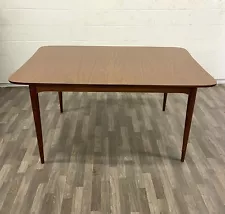 Vintage Mid Century Modern MCM Wood and Formica Dining Table