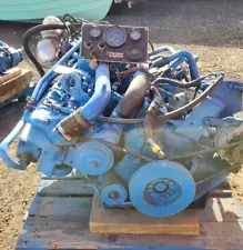 Pair of Perkins HT6-354M 160 HP Marine Diesel Engines w/ Velvet Drive Gears