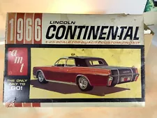 Vintage AMT Model Kit 1966 Lincoln Continental Steel Axle Dated Bumper DAMAGED