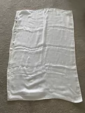 RESTORATION HARDWARE 2 white 100% linen extra large Lounge pillow covers Zipper