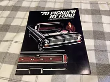 1970 Ford Pickup truck F100 F250 F350 sales brochure 16 pg literature ORIGINAL