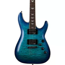 Schecter Guitar Research Omen Extreme-6 Electric Guitar Ocean Blue Burst