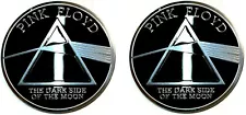 Pink Floyd The Dark Side of the Moon Round Metal Sticker Set Memorabilia Logo