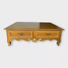 Ethan Allen Country French Coffee Table Birch 4 drawer 26-8200 246 Bordeaux 2000