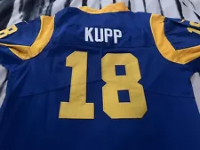 LA Los Angeles Rams Cooper Kupp #18 Super Bowl Nike Football Jersey Large