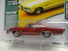 Johnny Lightning 1965 PONTIAC CATALINA Red '65 w/RR MUSCLE CARS USA